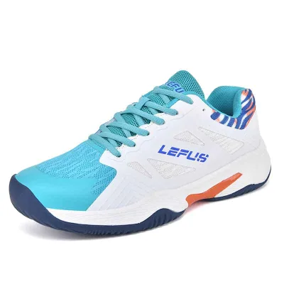 Professional Men's and Women's Tennis Shoes for Competition Training Breathable Lightweight Non-Slip Sports Pickleball Shoes