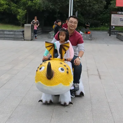 Amusement Park Kid Rides Car Dinosaur Mechanical Car Game