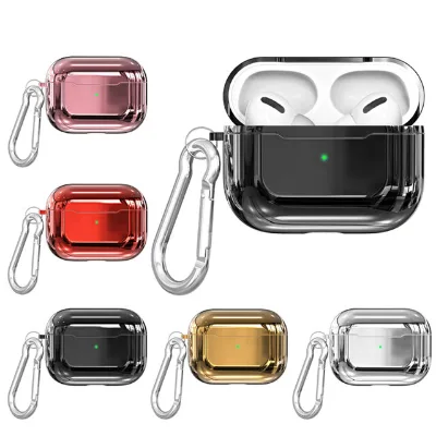 Hot sale bluetooth headset case electroplate earphone protective cover for airpods pro case