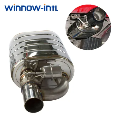 Stainless Steel Valved Exhaust Muffler Supplier Electric Valve Muffler for Bulk Auto Parts Supply