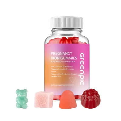 Greenpie Prenatal Iron Supplement Gummies for Women Iron and Vitamin C for Absorption Vitamins for Pregnancy