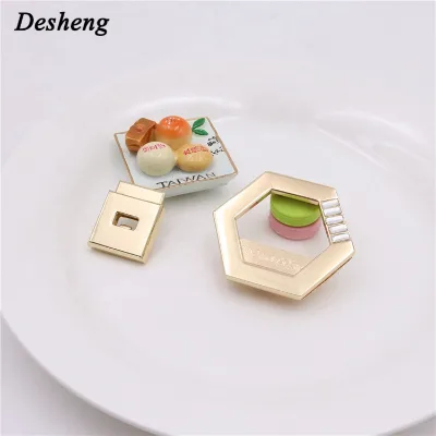Fashionable Ladies Bag Lock Hardware Accessories Turnlock Five-sided Bag Gift Lock Handbag Press Lock