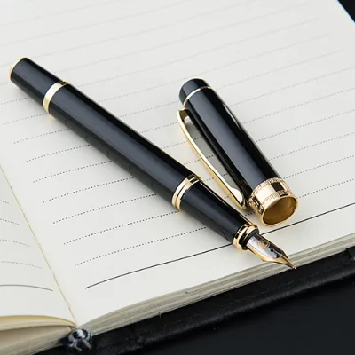 GemFully B2bchina Small MOQ Teacher Gifts OEM Metal Fountain Pen Gift Box Luxury Penna Ufficio with logo