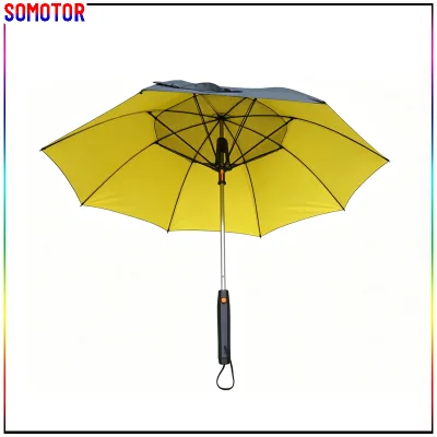 Fine Spray 23-inch 8-ribs AA Battery-Powered Straight Long Bone stem Sun Umbrella  Against Ultraviolet Rays