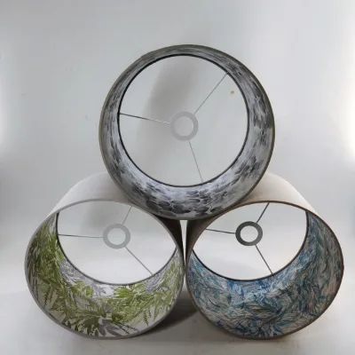 Decorative Lampshades Cotton Lampshade Replaceable Lampshade Eco-friendly Lampshade in Different Material Printed Fabric Inside