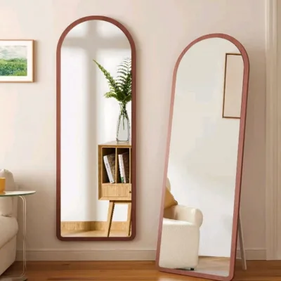 Luxury Modern Design Gold Frame Glass Mirror Large Full-Length Wall Mirror Bedroom Elegant Decorative Floor Mirror Stylish