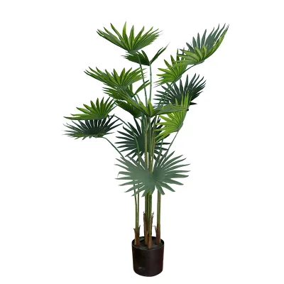 Artificial Chinese Plastic Goddess Hedge Bamboo Palm Tree Eco-Friendly Green Indoor Use for Wedding and Hotel Hall