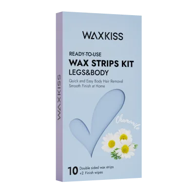Customized Formula Nonwoven Depilatory Cold Waxing Strips Painless Hair Removal Body Waxing Strips for Eyebrows Face Body