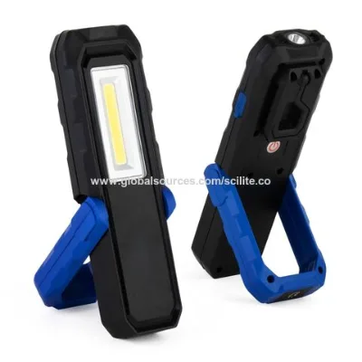 Waterproof 420 Lumens High Power LED Work Light Rechargeable Portable ABS Magnetic Foldable Lamp with AC Power Supply