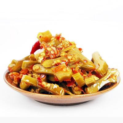 Chopped Pepper and Knife Beans Pickles
