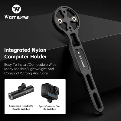WEST BIKING High Strength MTB Bike Computer Bicycle Light Mount Bracket Cycling Speedometer Stand for Cycling Equipment