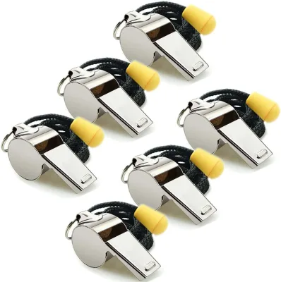 2025 Promotional High Durable Stainless Steel Whistle Sifflet Extremely High Voice Whistle Suit for Match Training