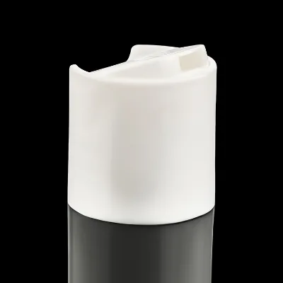 28/410 White Plastic Shampoo Cap Plastic Disc Top Cap
