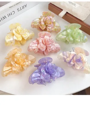 10cm Custom High Quality Acetate Claw Hair Clip Elegant and Party-Style Western Cute Flower Customized for Girls