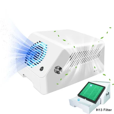 OEM 120W H13 Grade Super Suction Nail Drill Optional Smart 3 in 1 Nail Dust Colectores De Polvo Powerful Manicure Vacuum Cleaner
