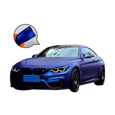 Wholesale AICKSN Custom Logo Anti-Scratch Bling Bling Crystal Car Stickers Luxury PET Vinyl Body Wraps Durable Single Use 5 Year