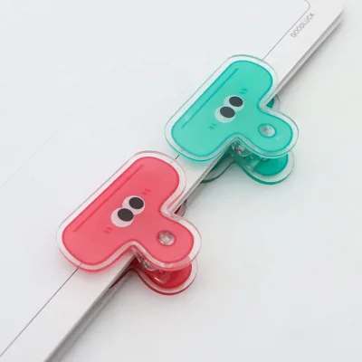 High Quality Big Eye Shape Metal Cartoon Stationery Clip Cute Bookmark Clip Custom Color Binder Clip