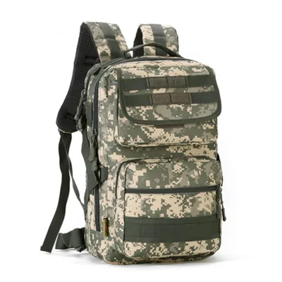 Customized logo Sticker 25L Waterproof Backpack for Travel Hunting Tactical Molle Backpack Nylon Tactical Backpacks