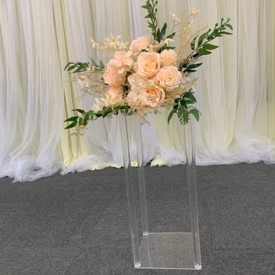 Acrylic Flower Stand for Wedding Flower Stand Table Centerpieces Flowers Vases for Weddings Part Decoration