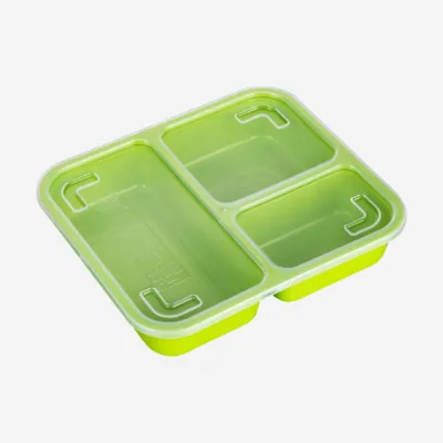 Wholesale Lunch Box Plastic Food Containers 3 Compartment