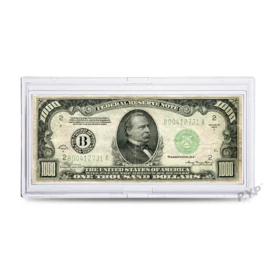 Hard Plastic Banknote Slab Holder Case, Rigid Clear Currency Protector for Bill Collection Display, Wholesale Numismatic Supplie