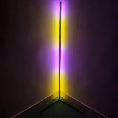 RGB Color Changing Led Corner Floor Lamp RGB Multi Color LED Corner Light with Remote