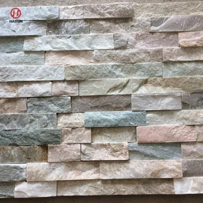 Natural Slate Exterior Wall Cladding Real Stone Panel Split Face Ledgestone for Outdoor Decoration