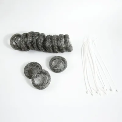 Stainless Steel Washing Machine Lint Snare Traps with Cable Ties,Laundry Mesh Washer Sink Drain Hose Screen Filter