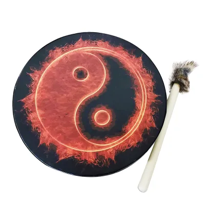 Hot Sell Shaman Drum Eight-Diagram Tactics Drum Siberia Vegan Handmade  Percussion Music Shaman Drum for Classroom and Celebrate
