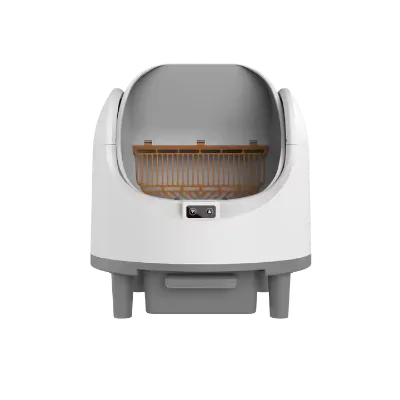 High Quality Self-Cleaning Semi Automatic Cat Litter Toilet 72l Large Capacity Smart Automatic Cat Litter Box with APP Control