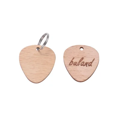Customized Shape/Logo/Material Laser Engravable Blanks Keychain Wood Pets Collar Dog Name Tag Wooden Dog Tag