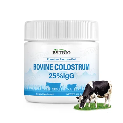 BSTBIO Colostrum Milk Collagen Supplements High IgG 10% 20% 25% 50% Grass-Fed Bovine Colostrum Powder