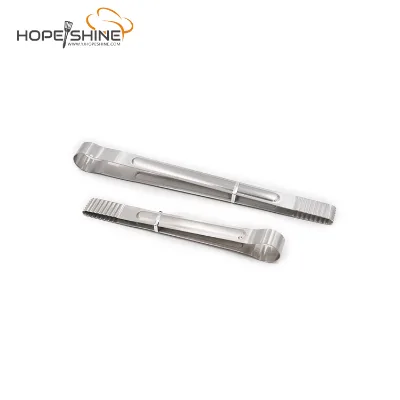 Stainless Steel Ice Tongs for Cocktails, Bar Tools, Dishwasher Safe Serving Tools
