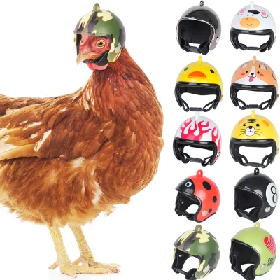 Funny Chicken Bird Decoration Helmet Pet Costume Accessories Headgear Hat Cosplay Chicken Helmet