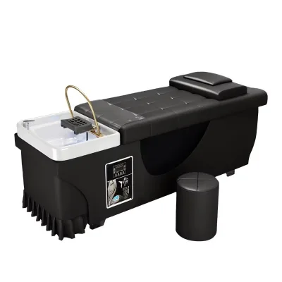Luxury Hair SPA Fumigable Hydrotherapy Circulating Shampoo Chair Shampoo Bed Beauty Bed Multifunctional Water Circulation Wooden