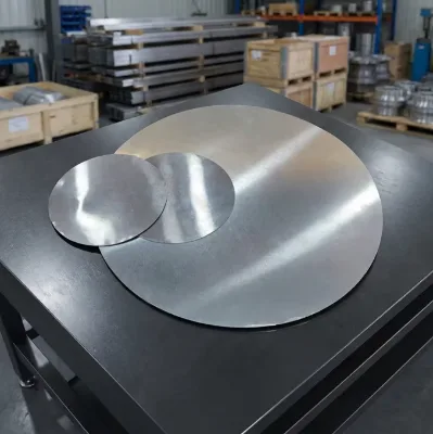 Economical 1050 3003 5052 1.5 - 4mm Custom Cut Aluminum Circles for Cookware, Lamp Covers Aluminum Circle