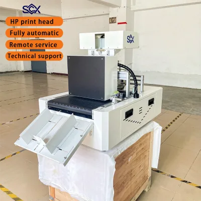 New SCX Fully Automatic Inkjet Printer 8/12 Inches Single Pass YMCK Ink-absorbable Paper A4 H/P Print Head Fi-1000 1200dpi 51ppm