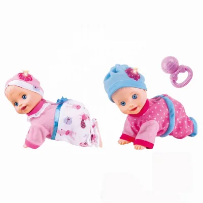 Full Body Silicone Speaking Kids Doll Toy Electric Reborn Crawling Baby Dolls