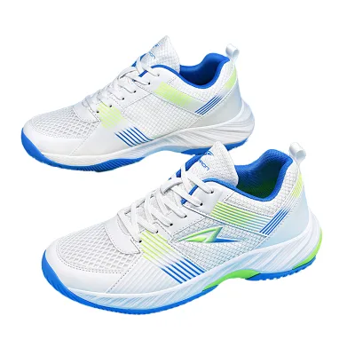 Professional Badminton Shoes for Men Women Breathable Non-Slip Power Pad Cushioning Summer Cross-Border Competition Mesh