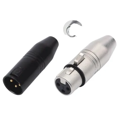 XLR 3 Pin Male female Plug Converter to 3.5mm 1/8" TRS Mini Jack Female Stereo Microphone Adapter Audio Connector