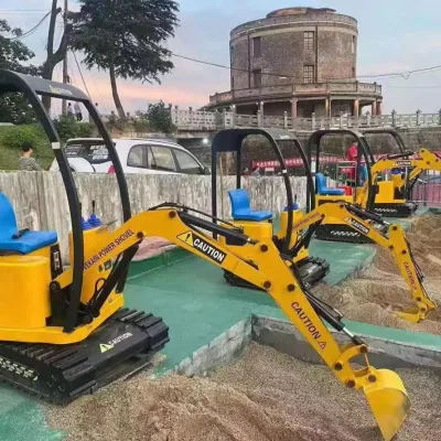Kids Electric Ride on Excavator Amusement Park Mini Children Excavator Machine for Playground Sand Pool