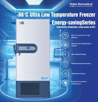 Haier DW-86L490J DW-86L419 DW-86L579 DW-86L626 DW-86L729 Low Temperature Freezer, Low Energy ULT Freezer-LCD Touchscree