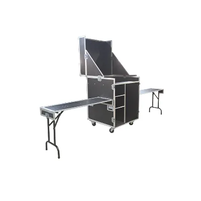 2023 Customized Moving Drawer Table Flight Case for Sale