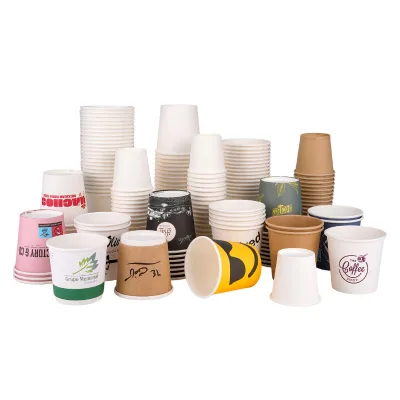 2.5 4 6 oz Coffee Shop Cups Hot Cup Paper 12oz White Paper Cups