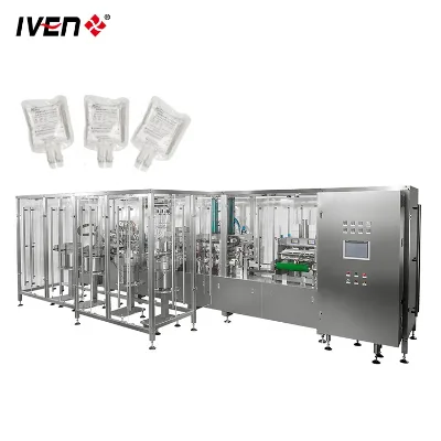IVEN Non PVC Soft Bag LVP Production Line Forming, Filling, Sealing Machine Intravenous Fluids Filling Washing and Sealing Equip