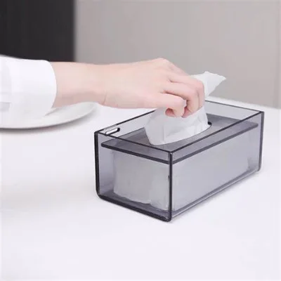 Unique Acrylic Tissue BoxSleek Design That Complements Any Space While Keeping Tissues Easily Accessible and Organized