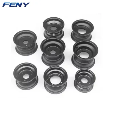 Off-Road 6 Inch Front Rear Aluminum Wheel Hub with Tires Kit for ATV UTV Go Kart Quad Universal Multi-Hole Quad Bike Wheel Rims