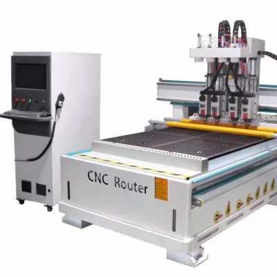FonsenX 1325 Woodworking Panel Furniture Automatic Partition Advertising Plate Cut CNC Cutting and Engraving Engraving Machine