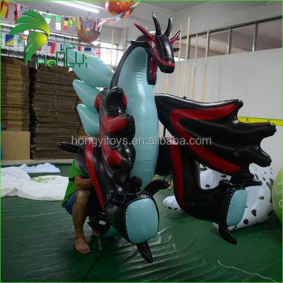 Hongyi Newest Wonderful Inflatable Dragon With Wings , Customized Giant Inflatable Dragon Toys Animal for Sale
