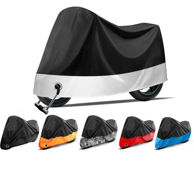 Heavy Duty Motorcycle Cover for Outdoor Heavy Duty Fabric with PU Coating Motorcycles Cover with Storage Bag Protective Cover